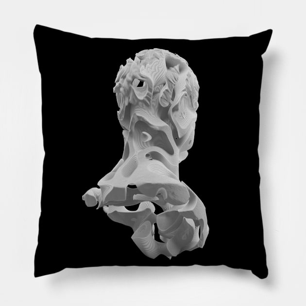 WHITE STRANGER Pillow by gigigvaliaart