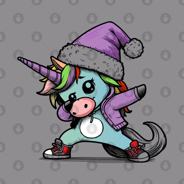 Unicorn Santa by lemontrends