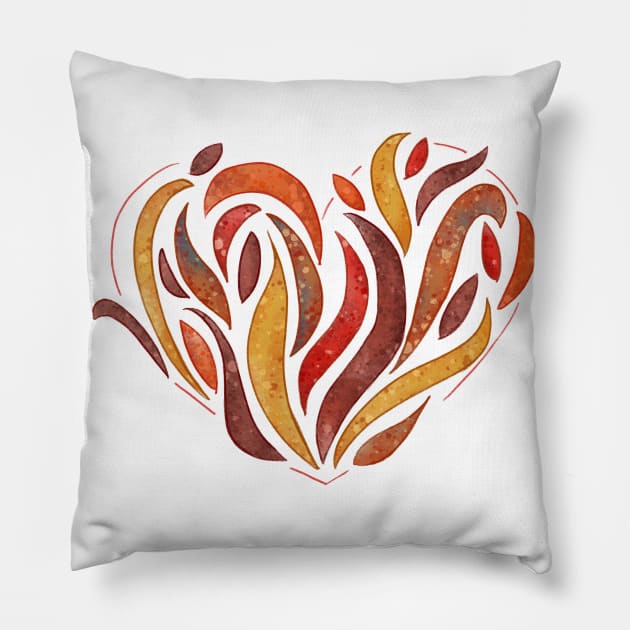 Fiery love Pillow by FalyourPal