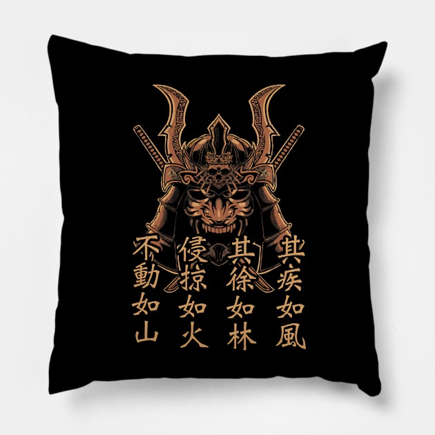 Takeda Shingen Furinkazan Pillow by Blind Ninja