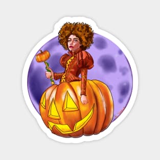 Victorian Enchantress of the Pumpkin Realm Magnet