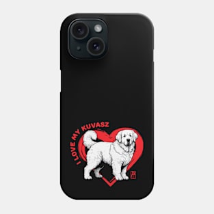 I Love My Kuvasz - I Love my dog - Protective dog Phone Case