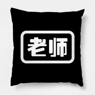 Chinese Teacher 老师 Laoshi Pillow