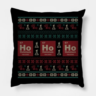 Ho Ho Ho Funny Chemistry Christmas Pillow