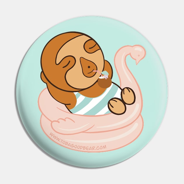 Life in the Sloth Lane Pin by TobaGoodbear