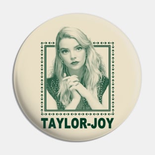 Anya Taylor Joy Vintage Retro Green Style Pin