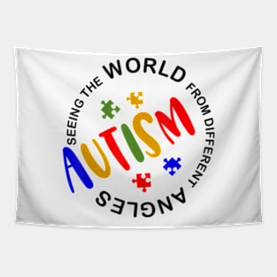 Autism Awareness Seeing The World From Different Angles Tapestry