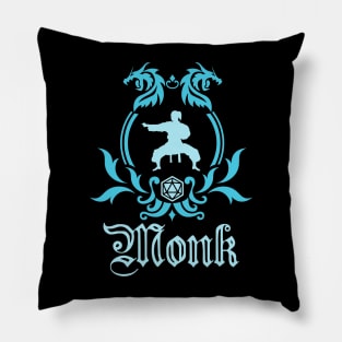 D&D Monk Simple Class Emblem Pillow