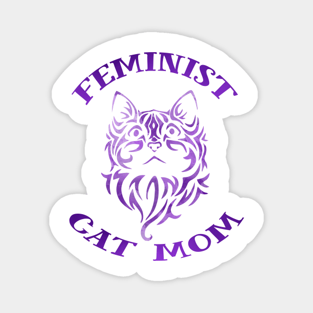 Feminist cat mom Magnet by LebensART