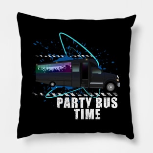 Party Bus TIme Pillow