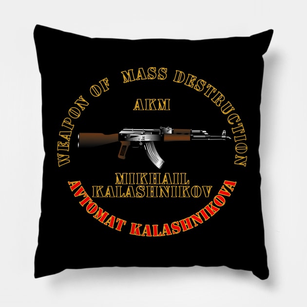 Weapon of Mass Destruction - AKM Pillow by twix123844