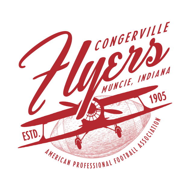 Congerville Flyers Football by MindsparkCreative