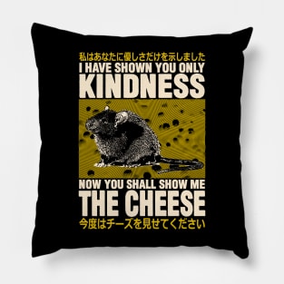 Show me the Cheese Rat Pillow