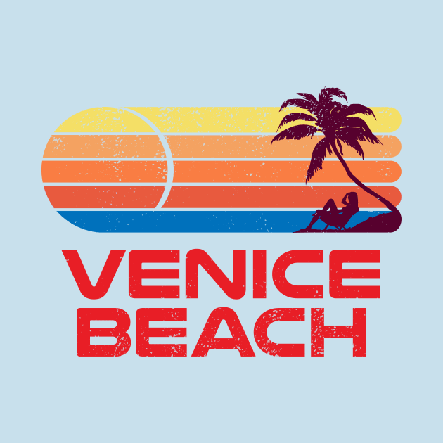 Venice Beach - Gritty Grudge Effect Distressed Design by Brobocop