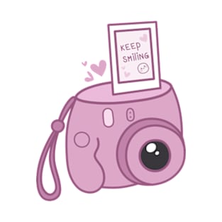 Pink retro camera T-Shirt