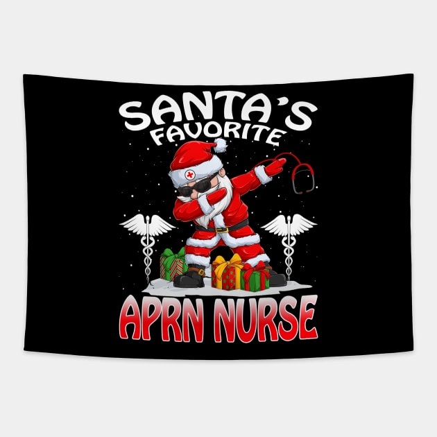 Santas Favorite Aprn Nurse Christmas T Shirt Tapestry by intelus