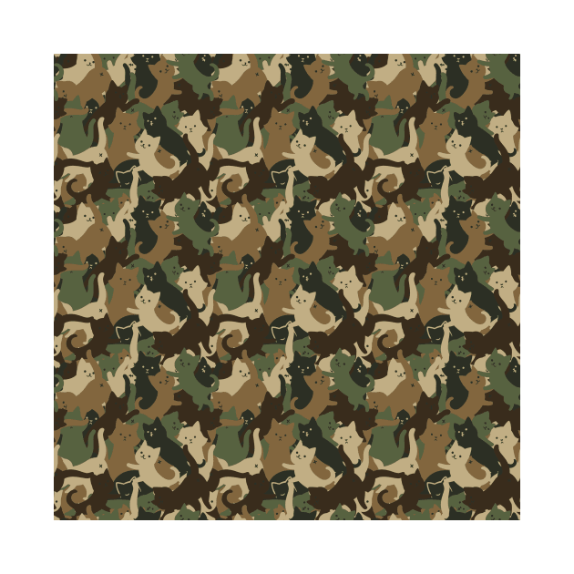 Camouflage Cat Army by Tobe Fonseca by Tobe_Fonseca