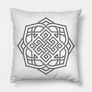 Tibetan Knot Mandala Pillow