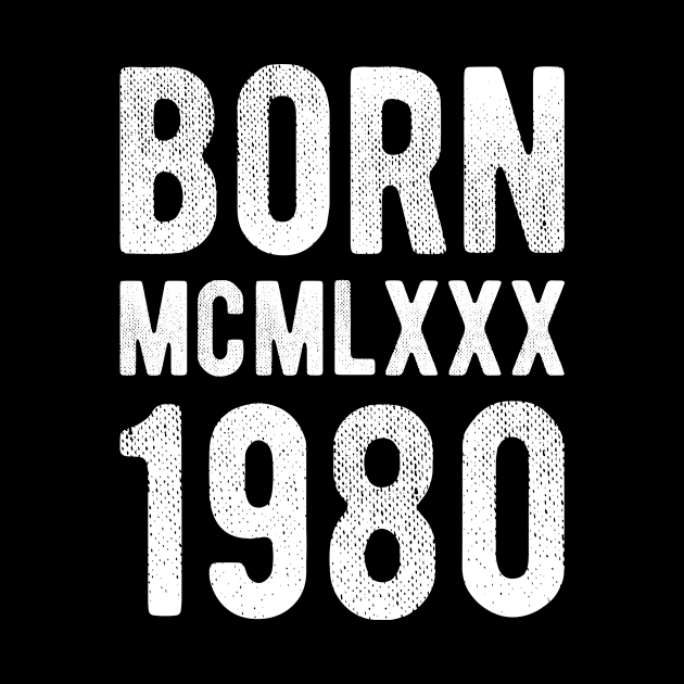 Born 1980 Roman MCMLXXX by Michangi