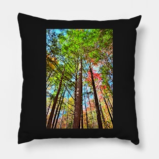 Great Wave of Trees Pillow