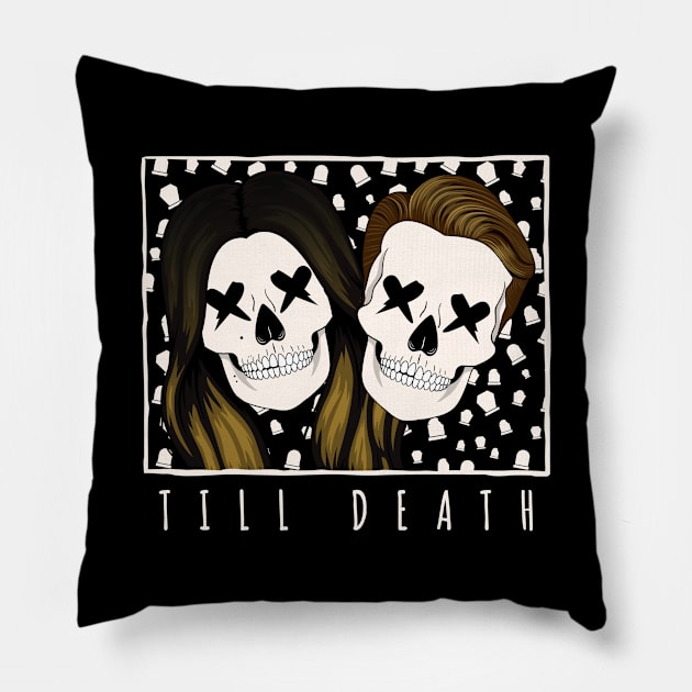 Till Death - M&T on Dark Pillow by humbulb