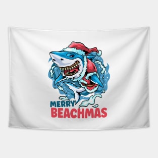 Merry Beachmas Tapestry