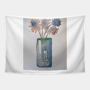 Flowers in the Tin Cup Tapestry