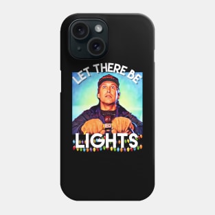 Clark Griswold funny Christmas lights graphic design Phone Case