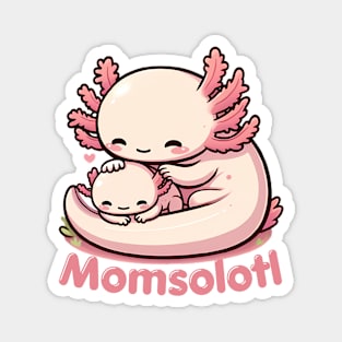 Cute momsolotl axolotl mom Magnet