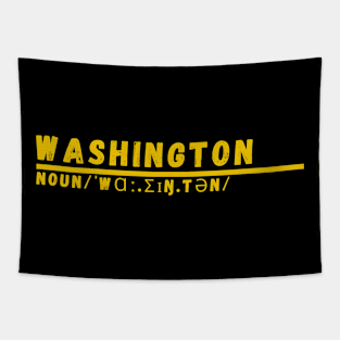 Word Washington Tapestry