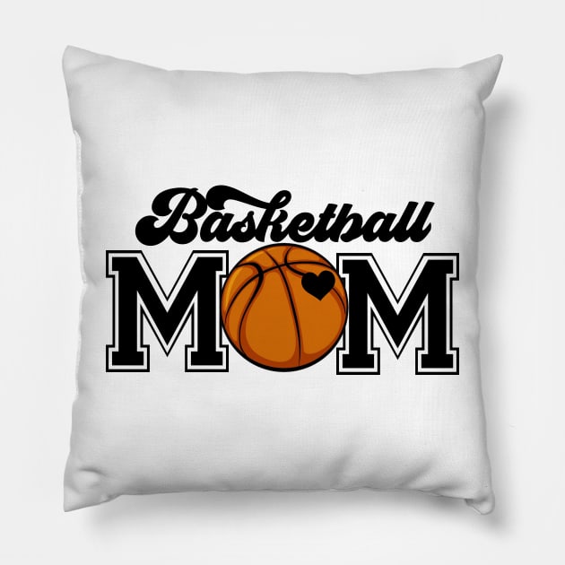 Basketball Mom My Wallet Is Empty, Basketball Mom, Basketball Vibes (2 Sided) Pillow by CrosbyD