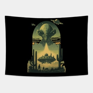 Alien Take Controls Tapestry