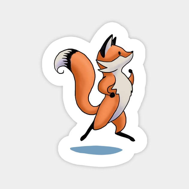 Fox Trot Magnet by Hareguizer