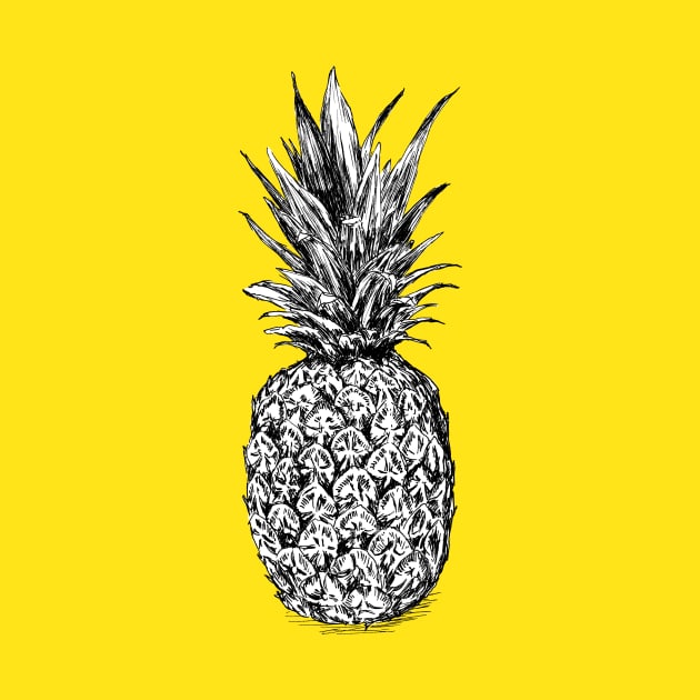 Pineapple by rachelsfinelines