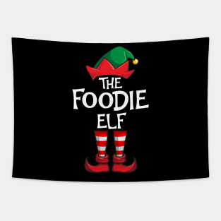 Foodie Elf Matching Family Christmas Tapestry