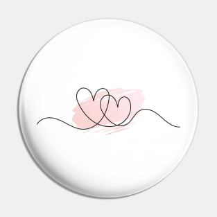 Valentines Day Hearts Pin