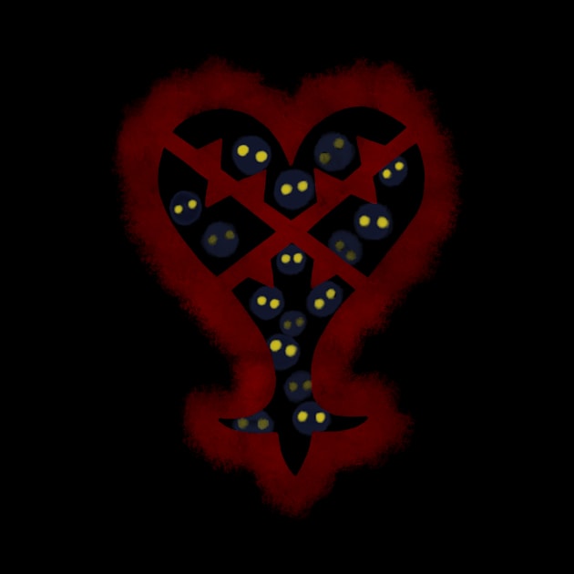 Heartless Swarm Heartless Symbol- Kingdom Hearts by SessyArts