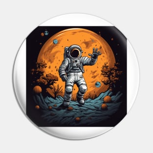 astronaut halloween Pin