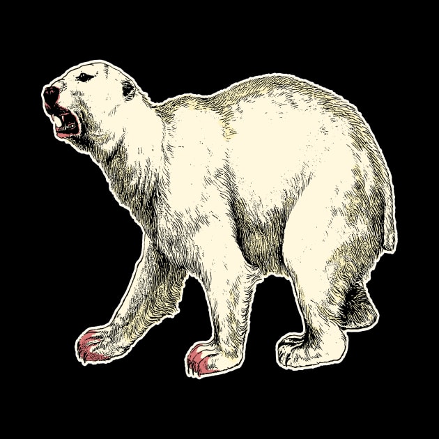 Arctic Polar Bear After Hunt by encycloart