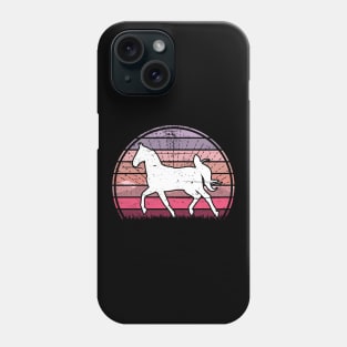 Horse Pink Sunset Phone Case