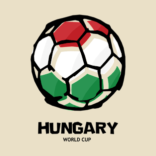 Hungary Football Country Flag T-Shirt