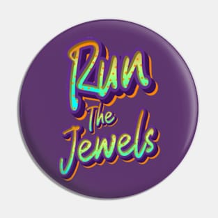 Run purple jewels Pin