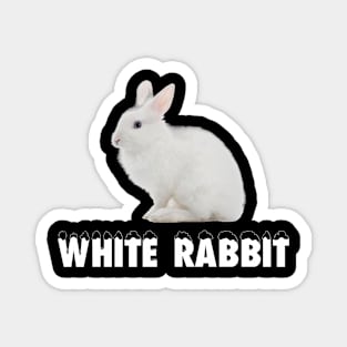 White Rabbit Magnet