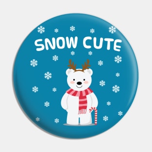 Snow Cute Christmas Pin