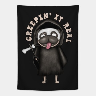 Funny Death Pug Tapestry