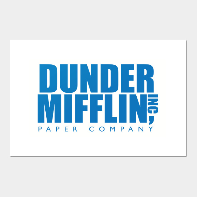 Dunder Mifflin The Office Affiche Et Impression D Art Teepublic Fr