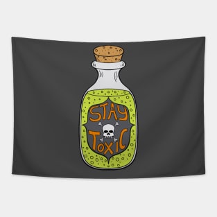 Stay Toxic Poison Potion Bottle Tapestry