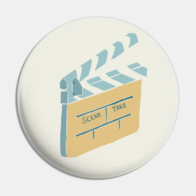 Movie Clapperboard Pin by Naara