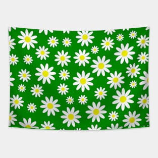 green daisies daisy floral Tapestry