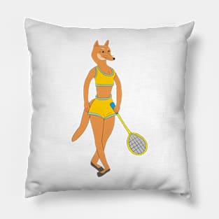 Fox tennis player Pillow